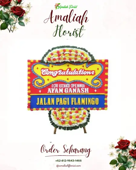 Sewa Papan Bunga Gedung Aji